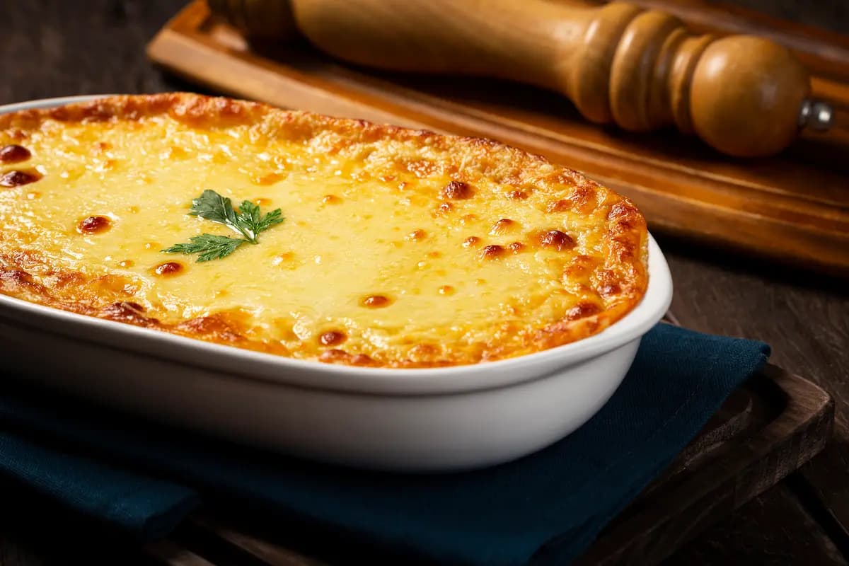 Escondidinho de Frango com Purê de Mandioquinha